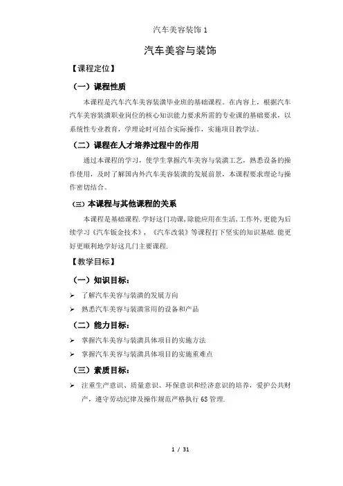 汽车美容装饰1