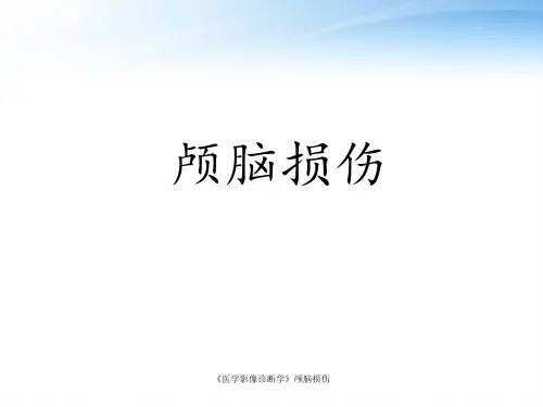 《医学影像诊断学》颅脑损伤 ppt课件