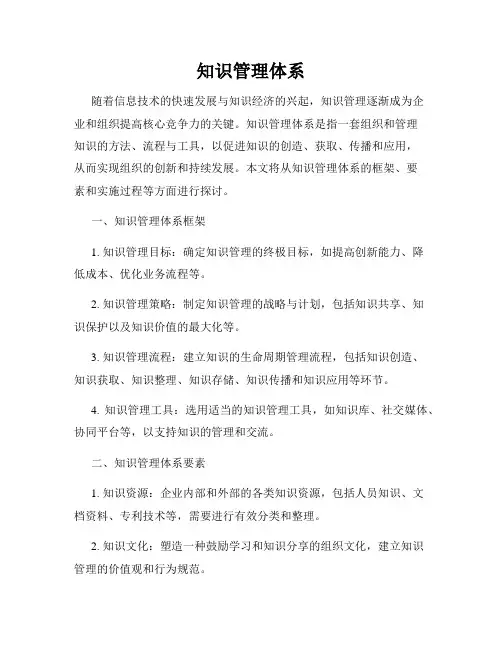知识管理体系