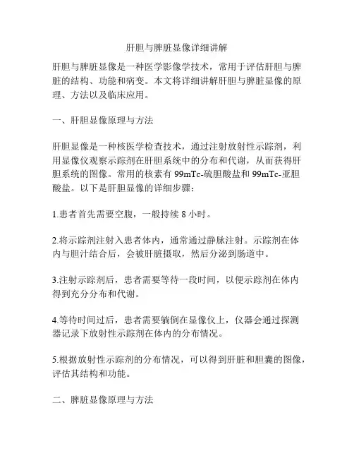 肝胆与脾脏显像详细讲解 