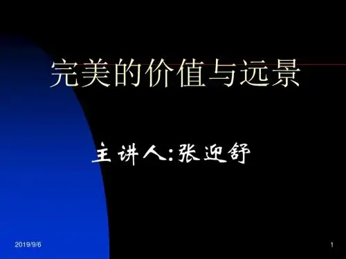 完美的价值与远景-ppt