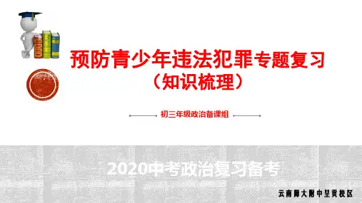 2020届中考道德和法治复习备考：预防青少年违法犯罪专题复习(知识梳理)(课件共28张)