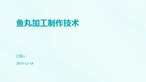 鱼丸加工制作技术