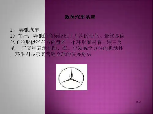 欧美汽车品牌(PPT44页)