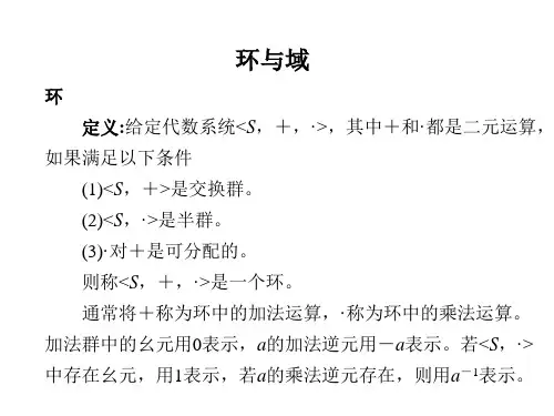 第六章-环与域