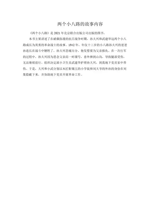 两个小八路的故事内容