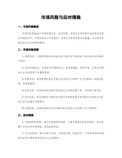 市场风险与应对措施
