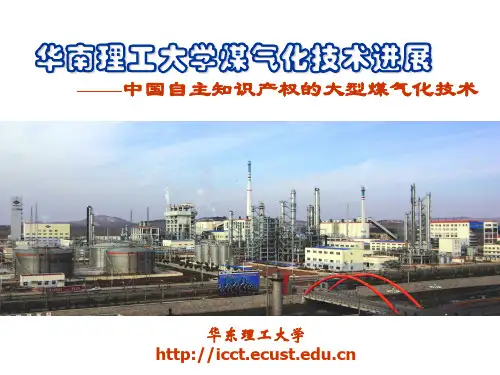 华东理工煤气化技术简介