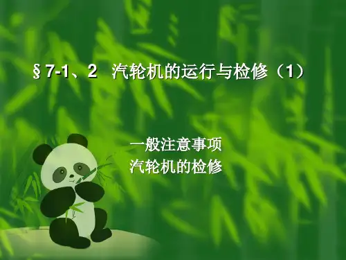 汽轮机设备运行与检修(1)