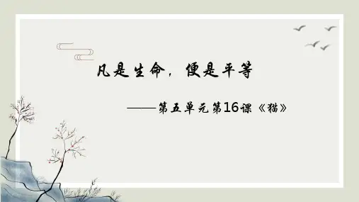 第17课《猫》课件 2024—2025学年统编版语文七年级上册 (1)(1)