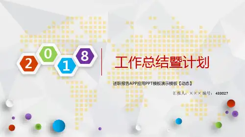 述职报告APP应用PPT模板演示模板【动态】