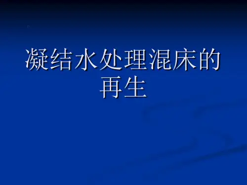 凝结水处理混床的再生