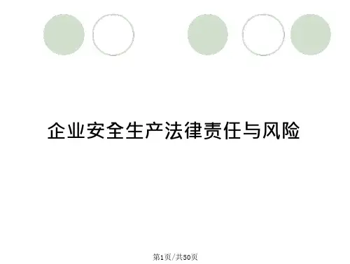 企业安全生产法律责任与风险