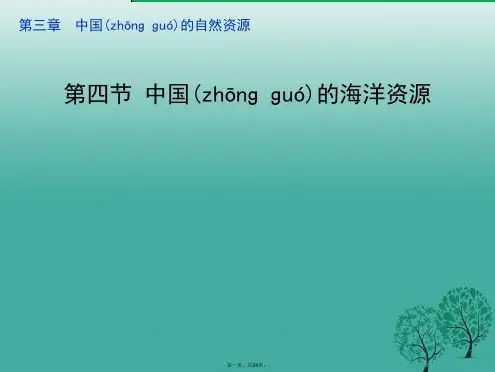 八年级地理上册3.4中国的海洋资源课件(新版)湘教版