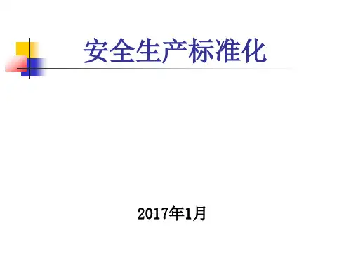安全生产标准化建设培训课件(PPT39页)