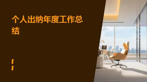 个人出纳年度工作总结PPT
