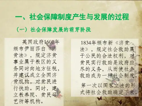 社保产生和发展课件