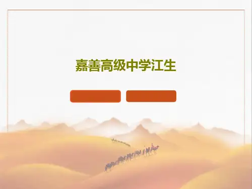 嘉善高级中学江生PPT55页
