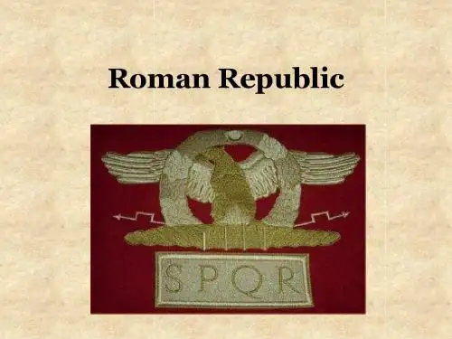初中美国历史课件(英文)romanrepublic