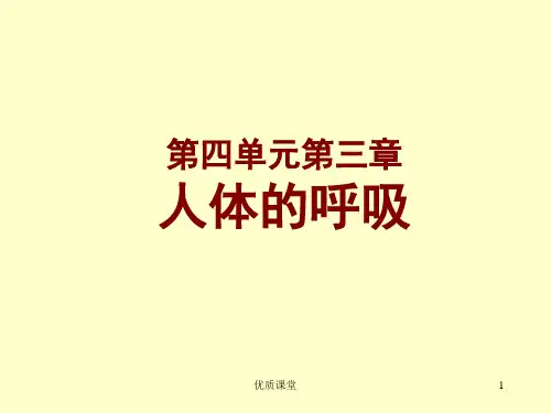 《人体的呼吸》复习用课件[公开课类]