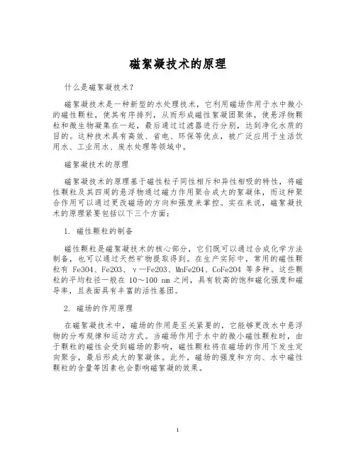 磁絮凝技术的原理