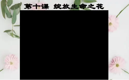 七年级道法上册《感受生命的意义》课件
