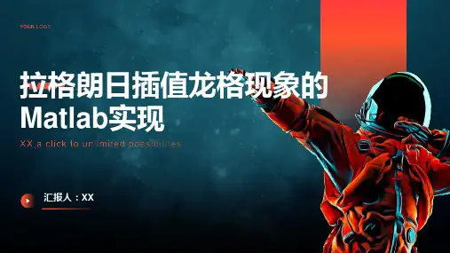 拉格朗日插值龙格现象的matlab实现