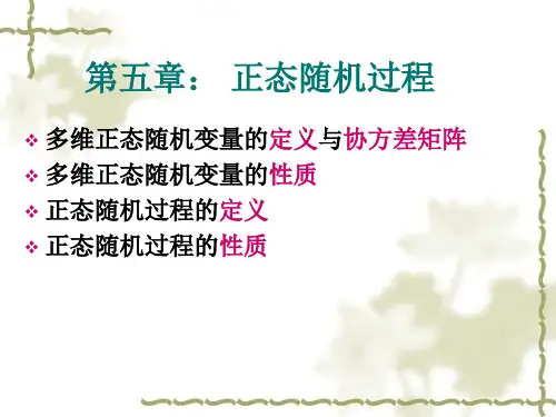 13第六章正态随机过程