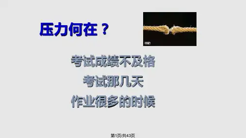 中考减压讲座PPT课件