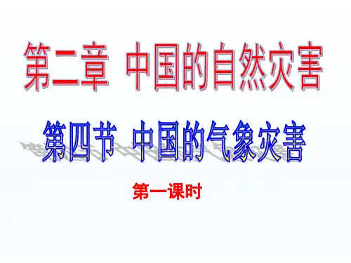 人教版高中地理选修5课件：2.4中国的气象灾害(共43张PPT)