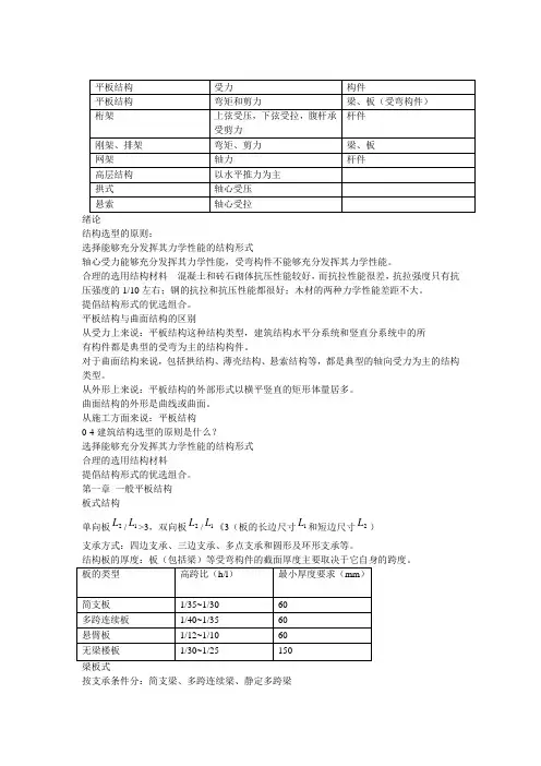 结构选型课后题
