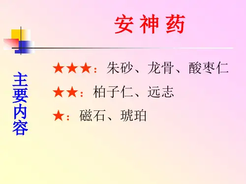 20.中药学课件(安神药)