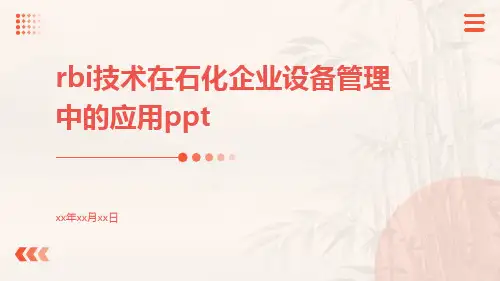 RBI技术在石化企业设备管理中的应用ppt