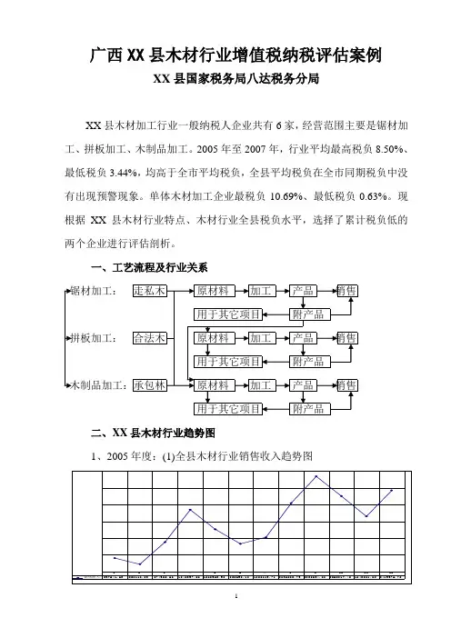 广西XX县木材行业增值税纳税评估案例