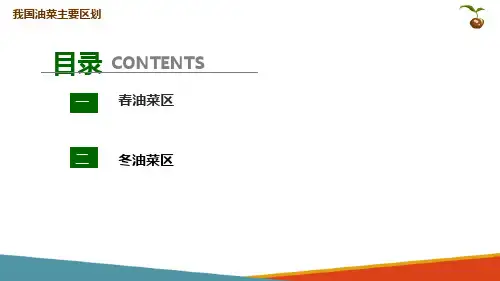 油菜种子生产基础—我国油菜的区划和栽培制度