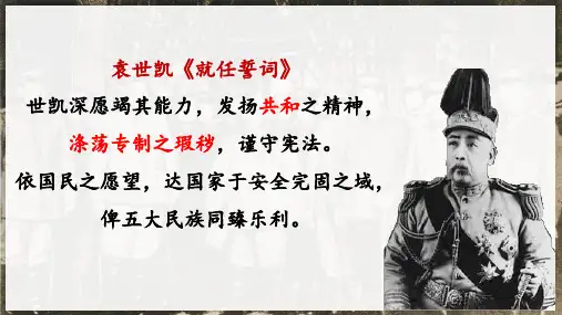 第11课 北洋政府的统治与军阀割据课件