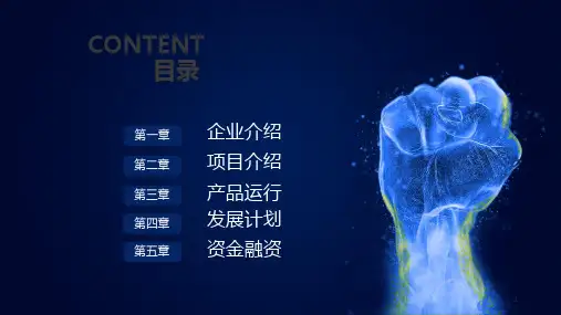 团队创业计划书PPT模板