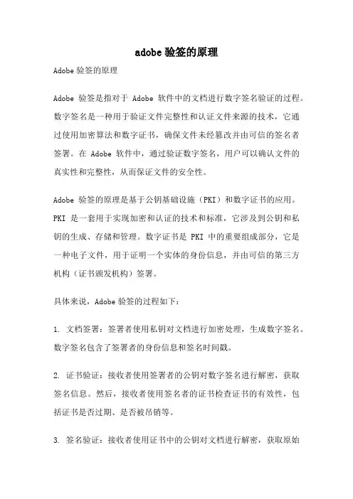 adobe验签的原理