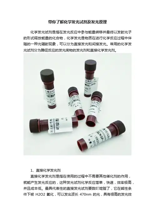 带你了解化学发光试剂及发光原理