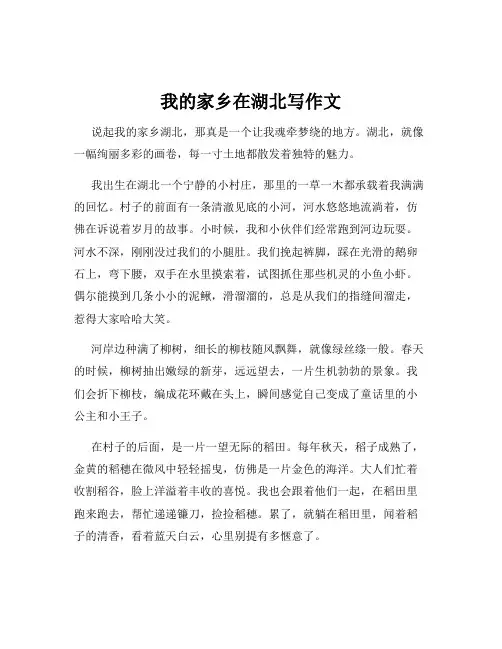 我的家乡在湖北写作文