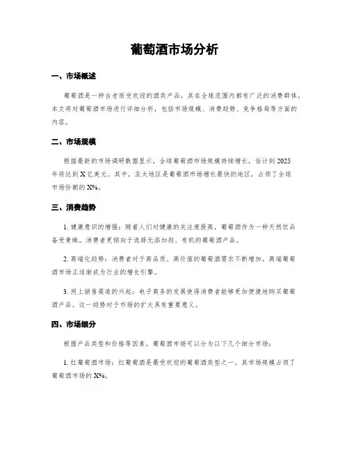 葡萄酒市场分析