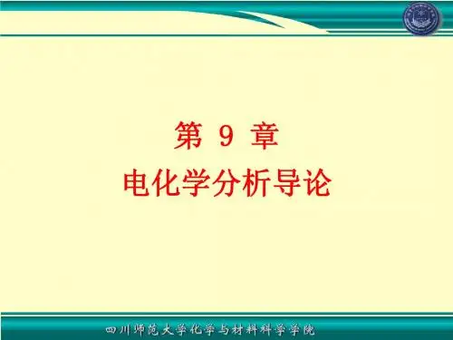 09电化学分析导论