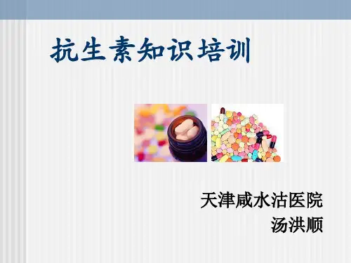 抗生素基础知识