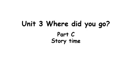 PEP人教版六年级下册英语Unit3 Part C 第7课时Story time课件