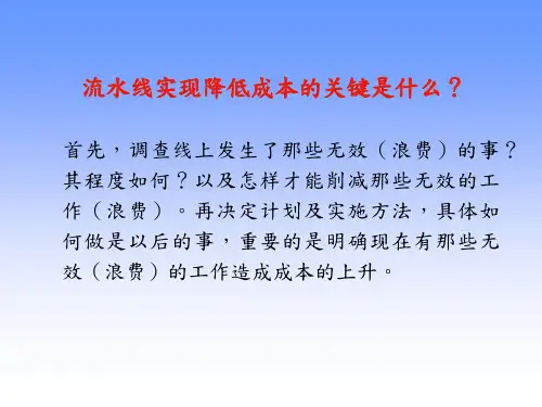 工厂降低成本减少浪费方法