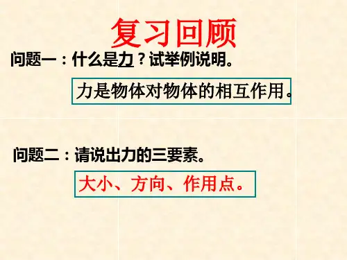 牛顿第三定律课件