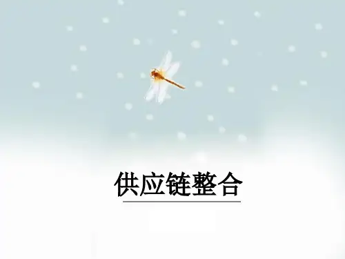 供应链整合ppt课件