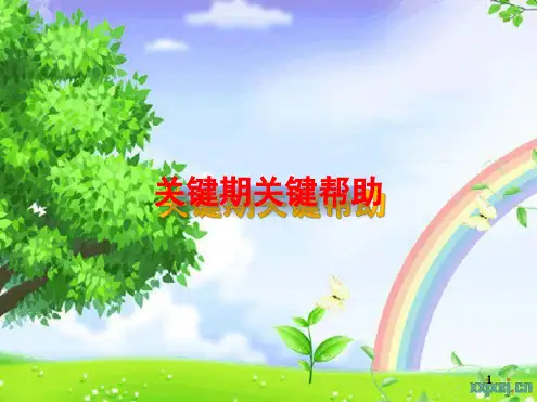 婴幼儿关键期教育PPT课件