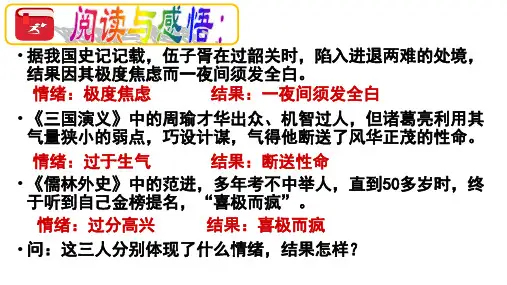 部编版《道德与法治》七年级下册4.2《情绪管理》课件(共33张PPT)
