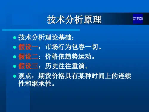 期货行情技术分析量价形态分析